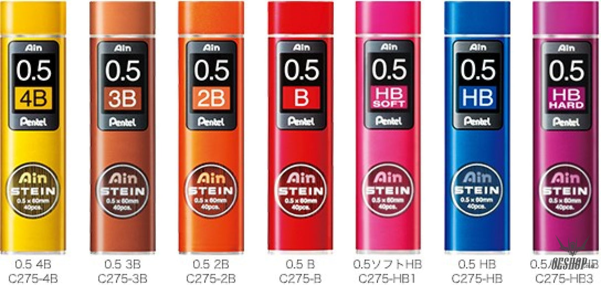 Pentel Ain Stein 0.5mm 2B Refill Lead Pentel 2.89 OEShop