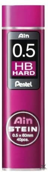 Pentel Ain Stein 0.5mm HB Hard Refill Lead Pentel 2.89 OEShop
