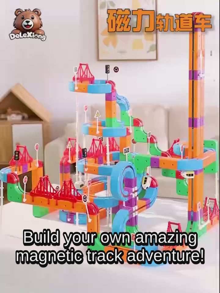 DeLeXiong DD1005B Magnetic Building Block Track Set – Harmony Phantom Train (95PCS)
