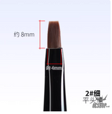 RAY STUDIO Pointed / Flat Modeling Brush - RMRF-02 2# Fine Flat Modeling Brush - Brush