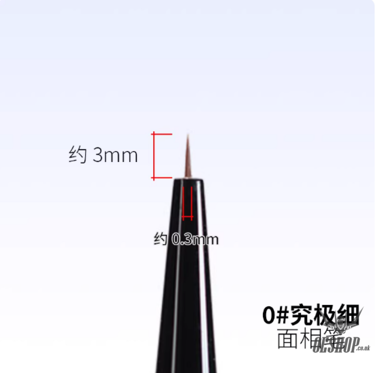 RAY STUDIO Pointed / Flat Modeling Brush - RMRP-0 0# Extreme fine Pointed Modeling Brush - Brush