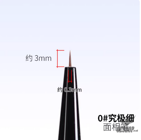 RAY STUDIO Pointed / Flat Modeling Brush - RMRP-0 0# Extreme fine Pointed Modeling Brush - Brush