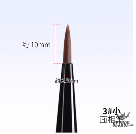 RAY STUDIO Pointed / Flat Modeling Brush - RMRP-03 3# Small Pointed Modeling Brush - Brush