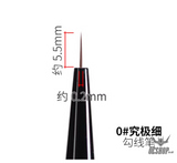 RAY STUDIO Pointed / Flat Modeling Brush - RMRS-0 0# Extreme fine Modeling Brush Scriptliner - Brush