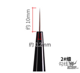 RAY STUDIO Pointed / Flat Modeling Brush - RMRS-2 2# Fine Modeling Brush Scriptliner - Brush