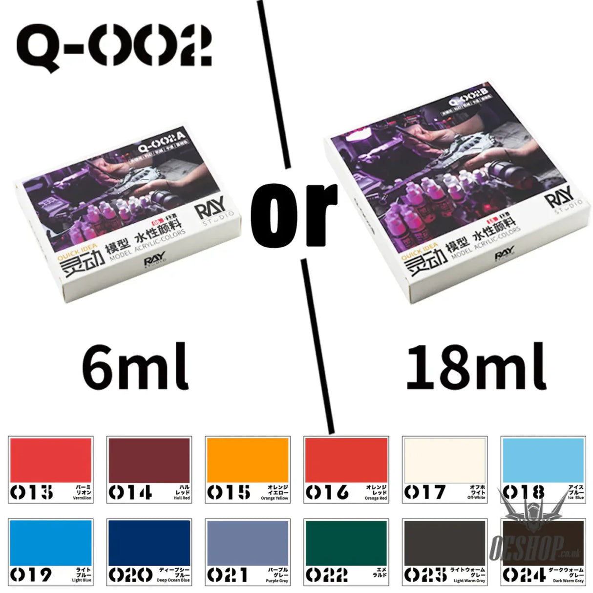 RAY STUDIO (QUICK IDEA) Model Acrylic-Colors - Painting Consumables