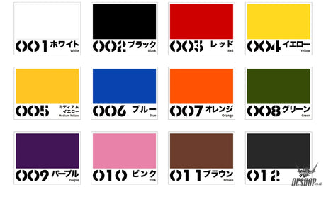 RAY STUDIO (QUICK IDEA) Model Acrylic-Colors - RMAC-Q-001B 12-Color Set (001-012) (18ML) - Painting Consumables