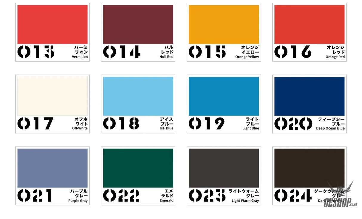 RAY STUDIO (QUICK IDEA) Model Acrylic-Colors - RMAC-Q-002B 12-Color Set (013-024) (18ML) - Painting Consumables