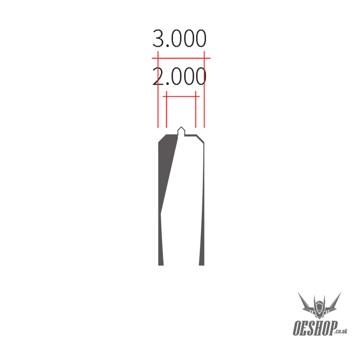 RAY STUDIO RHD-01 Hatch Hand Drill - RCFD-2000 Model Chamfer Centering Flat-blade Drill Bit 2.0MM - Drill