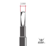 RAY STUDIO RHD-01 Hatch Hand Drill - RFD-2000 Centering Flat-blade Drill Bit 2.0MM - Drill