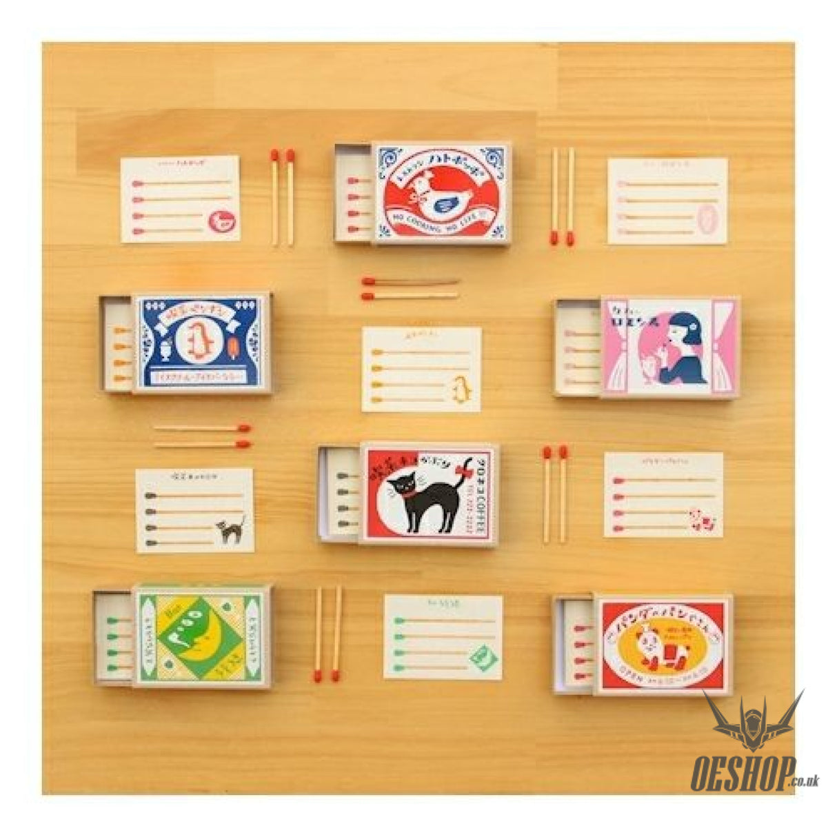 Retro Diary Match Box Memo Cafe Penguin Furukawashiko 3.99 OEShop