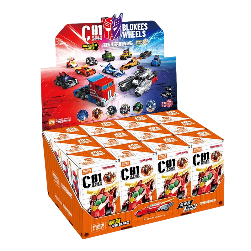 Blokees Transformers Wheels Transformers C01 Roll Out! Model Kits Blind Box 75604