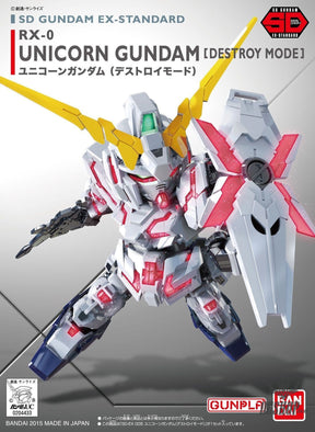 SD Gundam EX Standard Unicorn Gundam RX-0 (DESTROY MODE) Bandai 9.99 OEShop