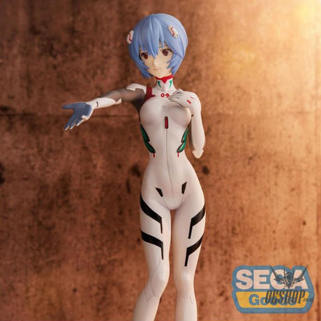 Sega Evangelion 3.0+ 1.0 Thrice Upon A Time Figurine PVC Spm Rei Ayanami Neon Genesis (White) Action & Toy Figures
