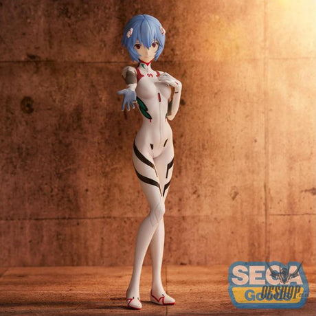 Sega Evangelion 3.0+ 1.0 Thrice Upon A Time Figurine PVC Spm Rei Ayanami Neon Genesis (White) Action & Toy Figures