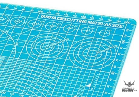 Tamiya 74142 Cutting Mat DIN A5 / Blue 150 x 220 mm Model Making Accessories Tamiya 8.50 OEShop