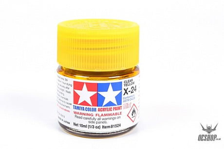 TAMIYA 81524 ACRYLIC MINI X-24 CLEAR YELLOW 10ml Tamiya 1.85 OEShop