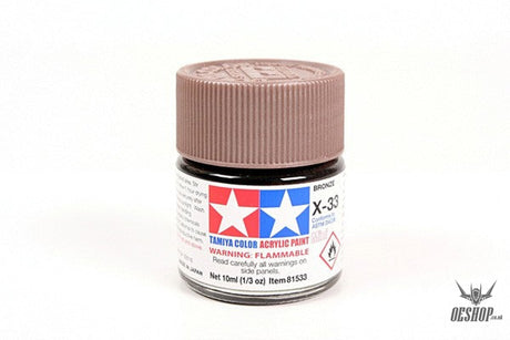 TAMIYA 81533 ACRYLIC MINI X-33 BRONZE 10ml Tamiya 2.25 OEShop