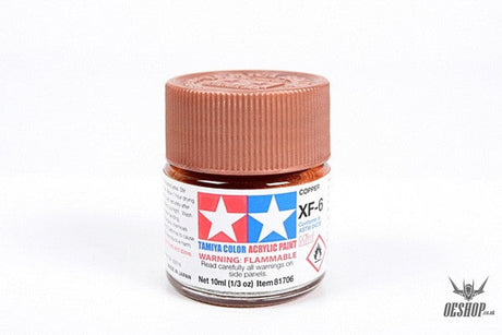 TAMIYA 81706 ACRYLIC MINI XF-6 COPPER 10ml Tamiya 1.85 OEShop