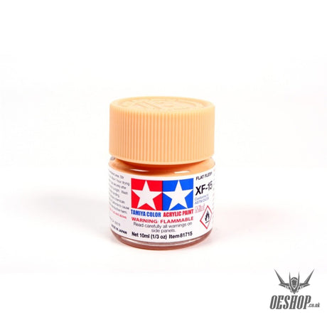 TAMIYA 81715 ACRYLIC MINI XF-15 FLAT FLESH 10ml Tamiya 1.85 OEShop