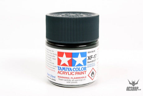 TAMIYA 81717 ACRYLIC MINI XF-17 SEA BLUE 10ml Tamiya 1.85 OEShop