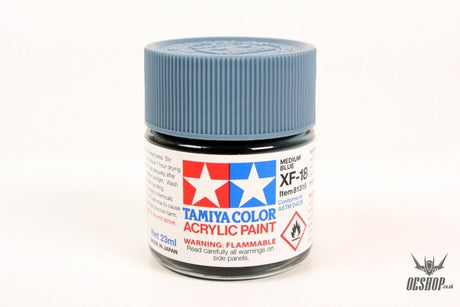 TAMIYA 81718 ACRYLIC MINI XF-18 MEDIUM BLUE 10ml Tamiya 1.85 OEShop