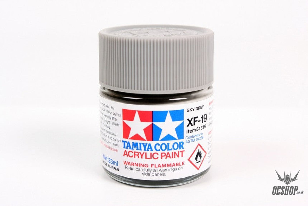 TAMIYA 81719 ACRYLIC MINI XF-19 SKY GREY 10ml Tamiya 1.85 OEShop