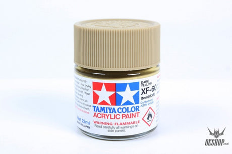 TAMIYA 81760 ACRYLIC MINI XF-60 DARK YELLOW 10ml Tamiya 1.85 OEShop