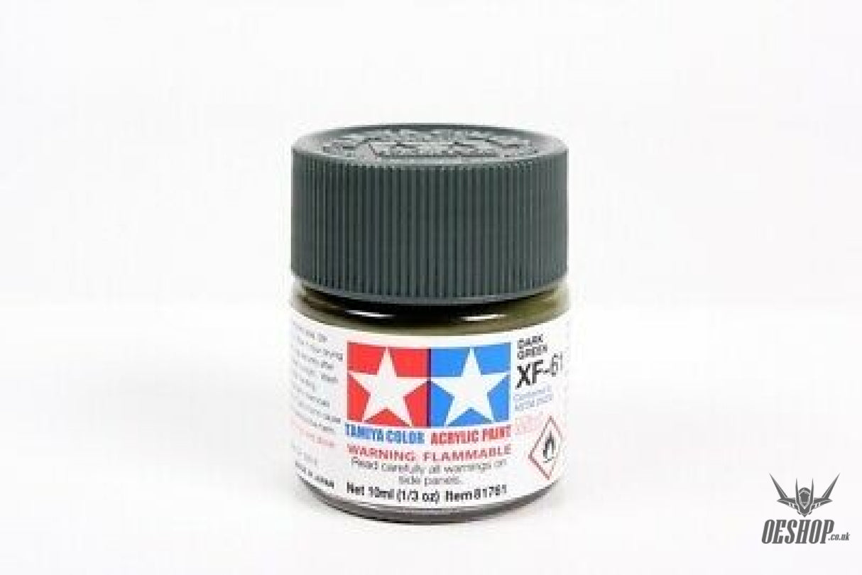 TAMIYA 81761 ACRYLIC MINI XF-61 DARK GREEN 10ml Tamiya 1.85 OEShop