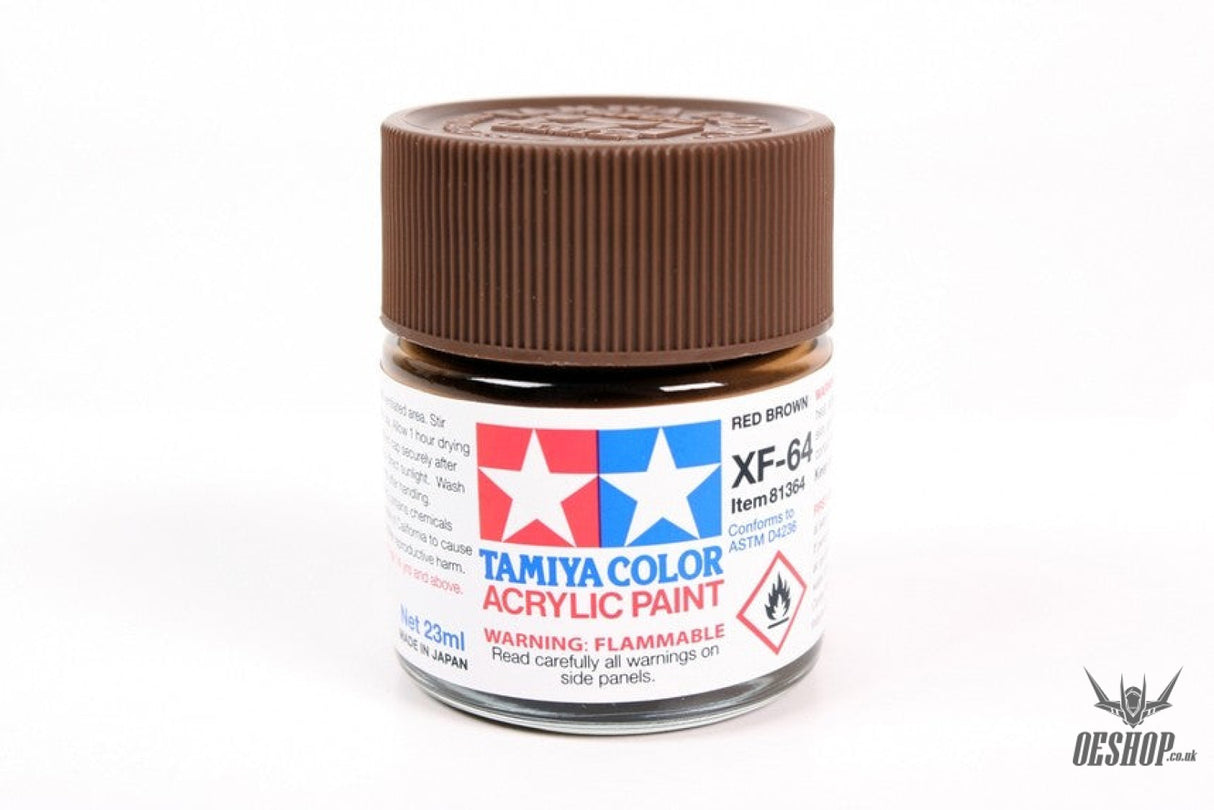 TAMIYA 81764 ACRYLIC MINI XF-64 RED BROWN 10ml Tamiya 1.85 OEShop