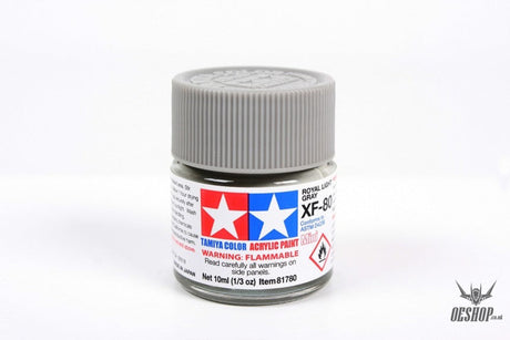 TAMIYA 81780 ACRYL.MINI XF-80  NAVAL SEA GREY 10ml Tamiya 1.85 OEShop