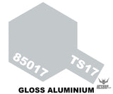 TAMIYA 85017 TS Sprays TS-17 Gloss Aluminium 100ml Painting Consumables