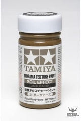 TAMIYA 87109 Textured Paint - Soil Effect Dark Earth 100ml Painting Consumables