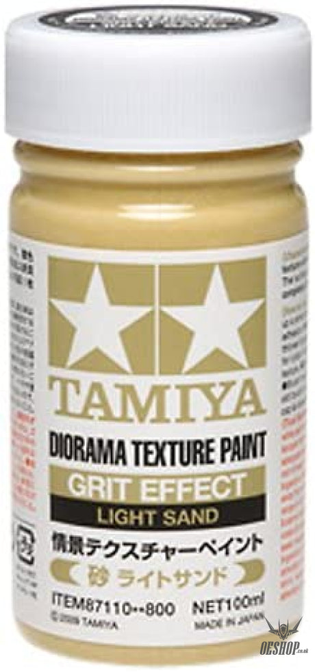 TAMIYA 87110 Textured Paint - Grit Effect Light Sand 100ml Painting Consumables