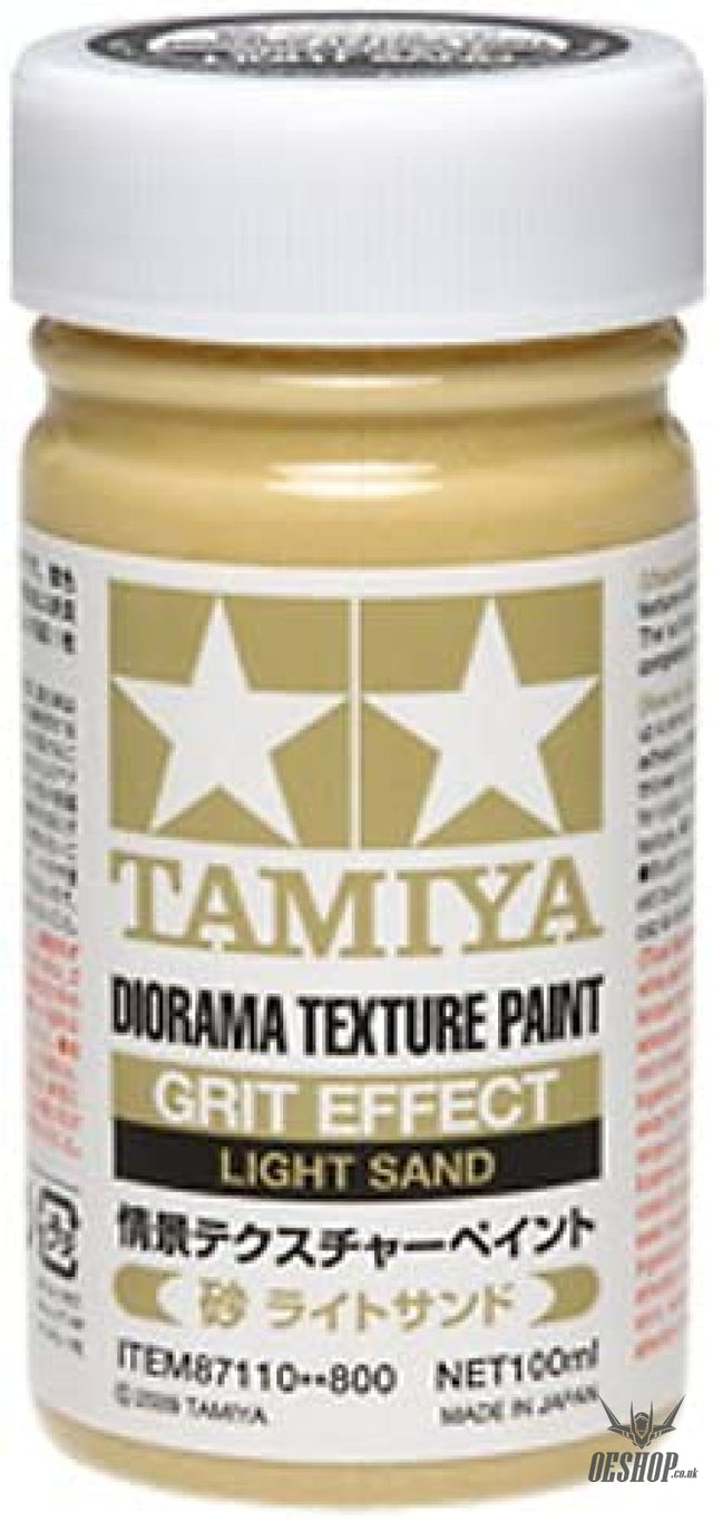 TAMIYA 87110 Textured Paint - Grit Effect Light Sand 100ml Painting Consumables