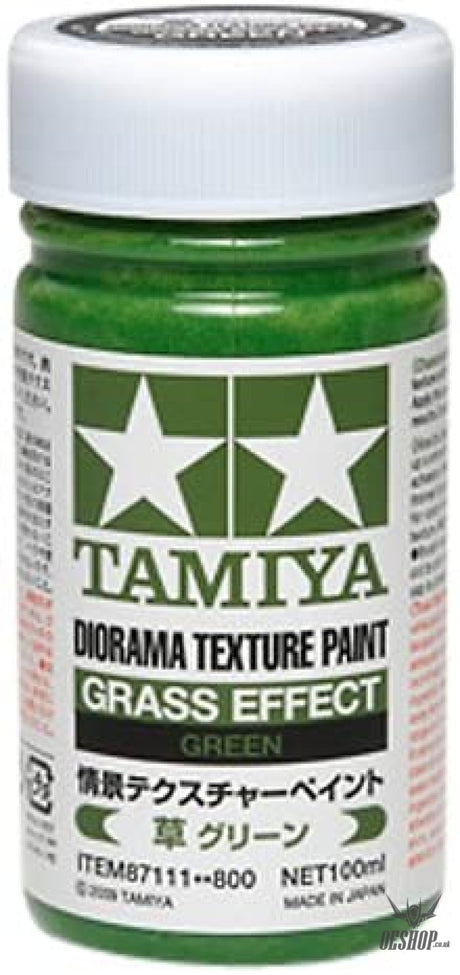 TAMIYA 87111 Textured Paint - Grass Effect Green 100ml Painting Consumables