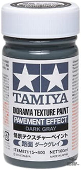 TAMIYA 87115 Textured Paint - Pavement Dark Grey 100ml Painting Consumables
