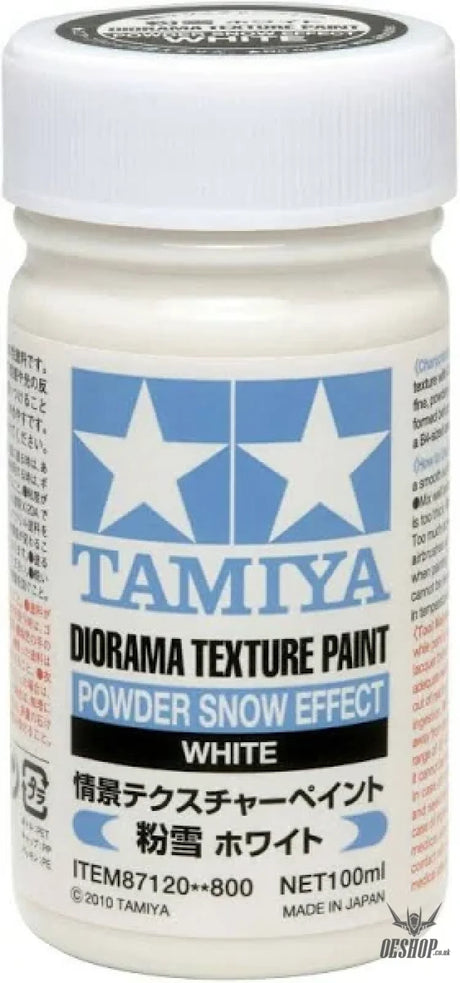 TAMIYA 87120 Textured Paint - Powder Snow White 100ml Painting Consumables