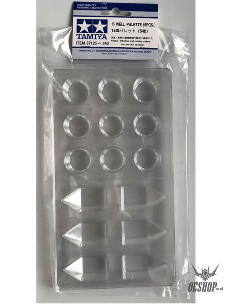 TAMIYA 87125 15 Well Palette (5pcs) Paint Tools