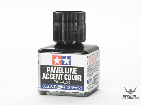 TAMIYA 87131 Panel Line Accent Color (Black) - 40ml Painting Consumables