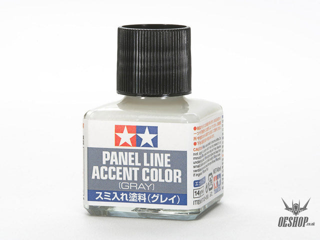 TAMIYA 87133 Panel Line Accent Color (Gray) - 40ml Painting Consumables