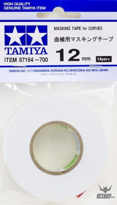 TAMIYA 87184 MASKING TAPE for CURVES 12MM WIDTH 20M LENGTH Tamiya 8.25 OEShop