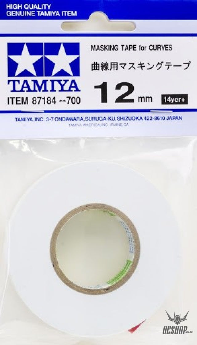 TAMIYA 87184 MASKING TAPE for CURVES 12MM WIDTH 20M LENGTH Tamiya 8.25 OEShop