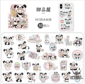 Telado Panda-farm Dairy-farm Stickers Panda-farm Dessert House (30 pieces) Sticker