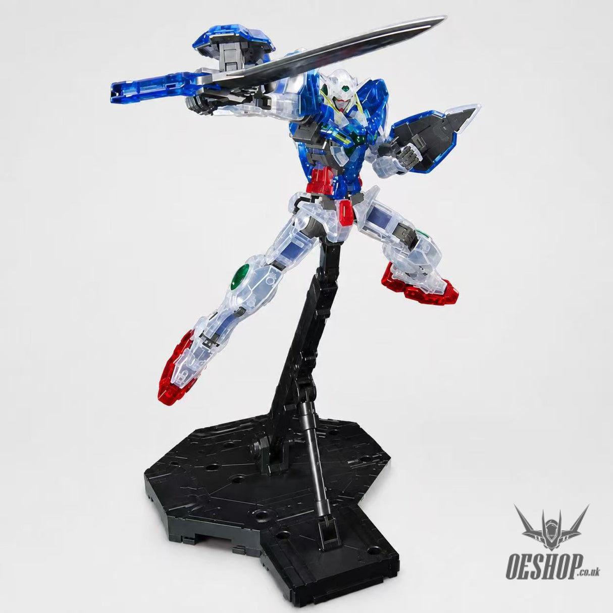 1/100 MG The Gundam Base Limited Gundam Exia [Clear Color] - Scale Model Kits