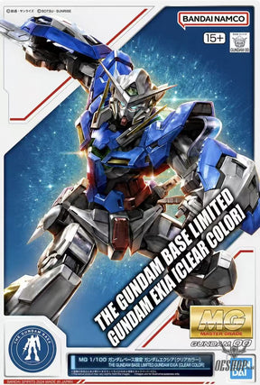 1/100 MG The Gundam Base Limited Gundam Exia [Clear Color] - Scale Model Kits