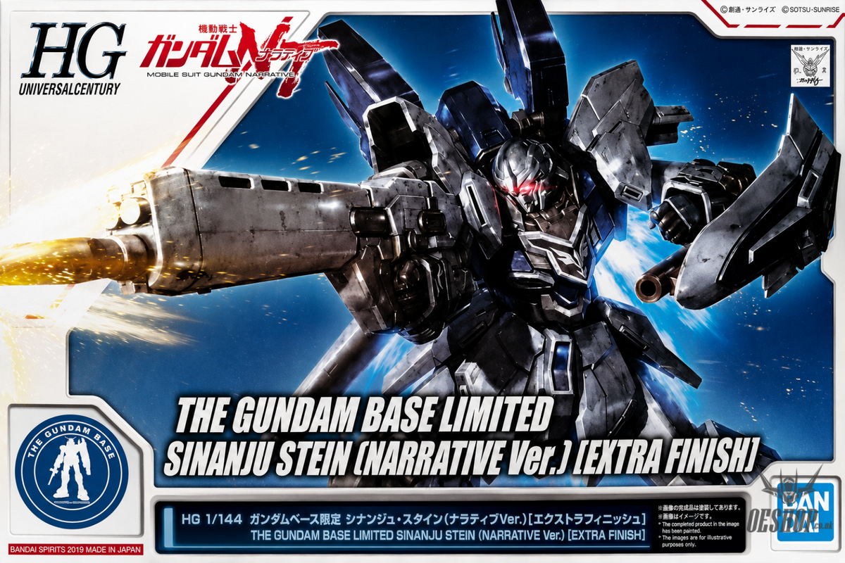 1/144 HG The Gundam Base Limited Sinanju Stein (Narrative Ver.) [Extra Finish] - Scale Model Kits
