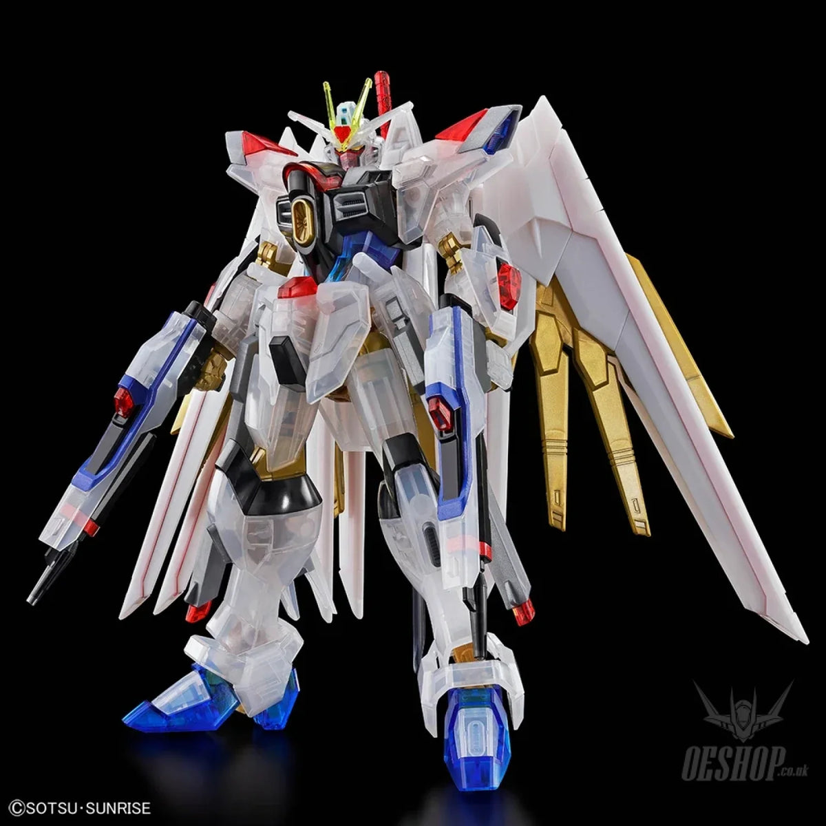 PBandai Limited 1/144 HGCE Mighty Strike Freedom Gundam (Clear Color Ver.) - Scale Model Kits