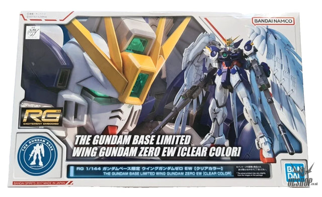 The Gundam Base Limited 1/144 RG Wing Gundam Zero EW (Clear Color) - Scale Model Kits