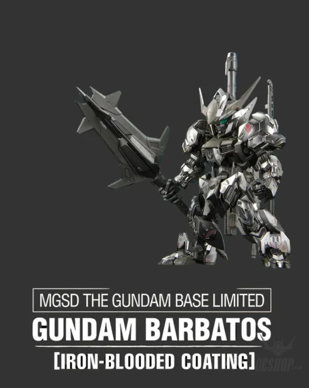 Bandai MGSD The Gundam Base Limited Gundam Barbatos [Iron-Blooded Coating] - Scale Model Kits